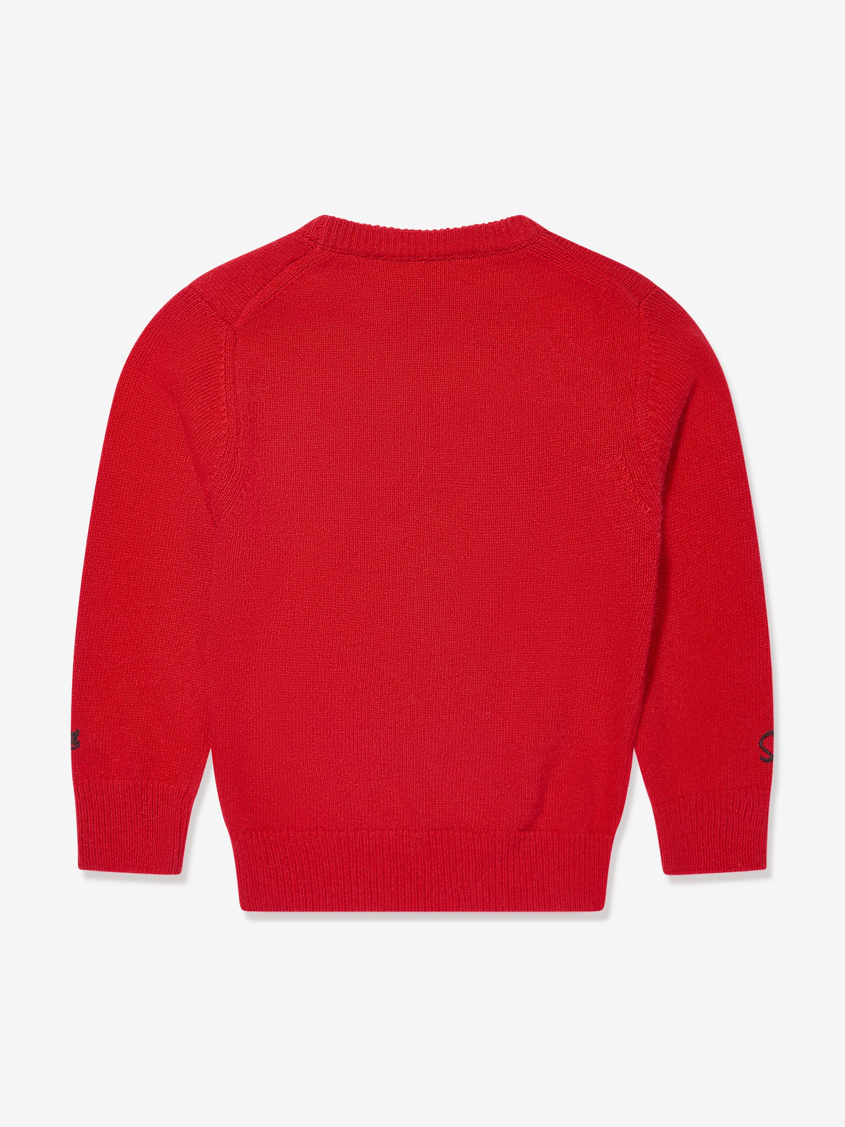 MC2 Saint Barth Boys Team Santa Jumper in Red