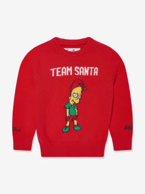 MC2 Saint Barth Boys Team Santa Jumper in Red