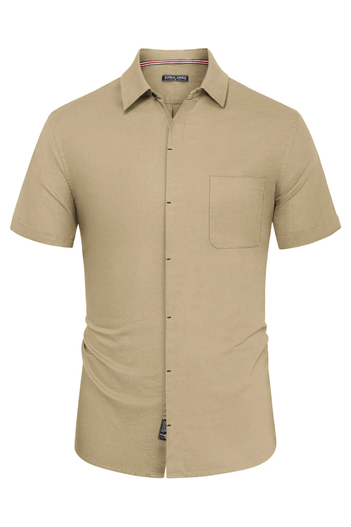 Men Cuban Guayabera Shirt Casual Short Sleeve Button Down Cardigan Shirts Beach Tops Cotton