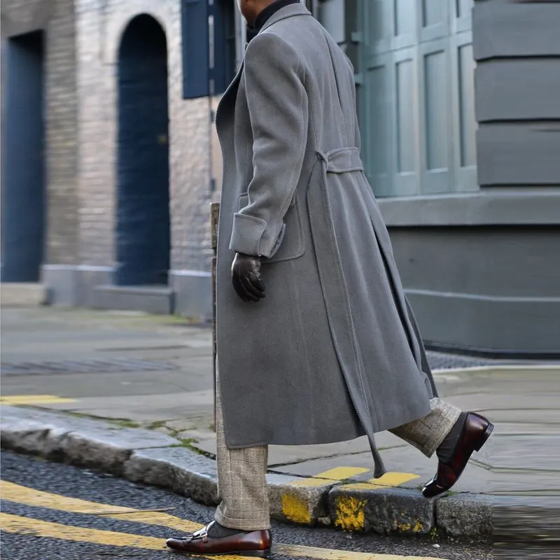 Men's Casual  Long Trench Coat