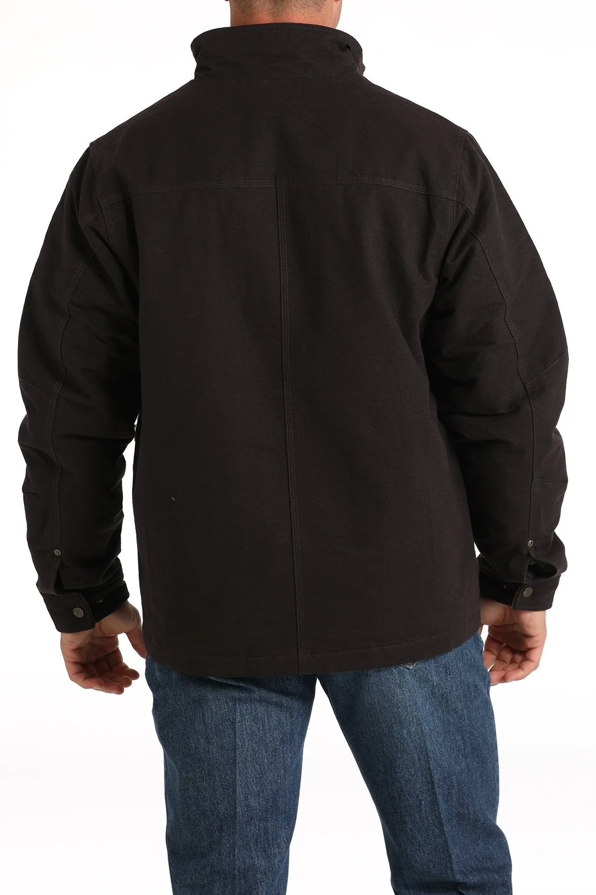 Men's Concealed Carry Canvas Jacket - Brown - (MWJ1068004)