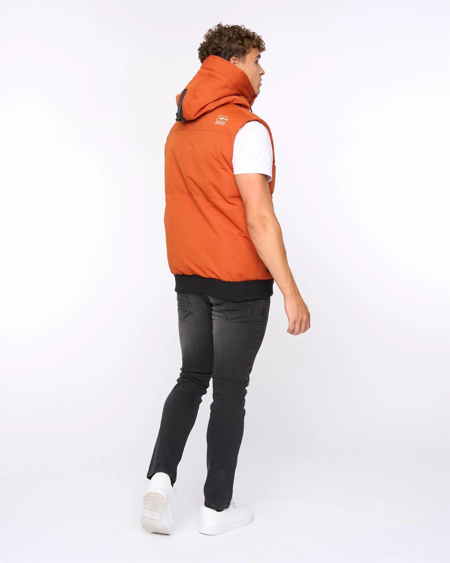 Mens Milwaka Gilet Burnt Orange