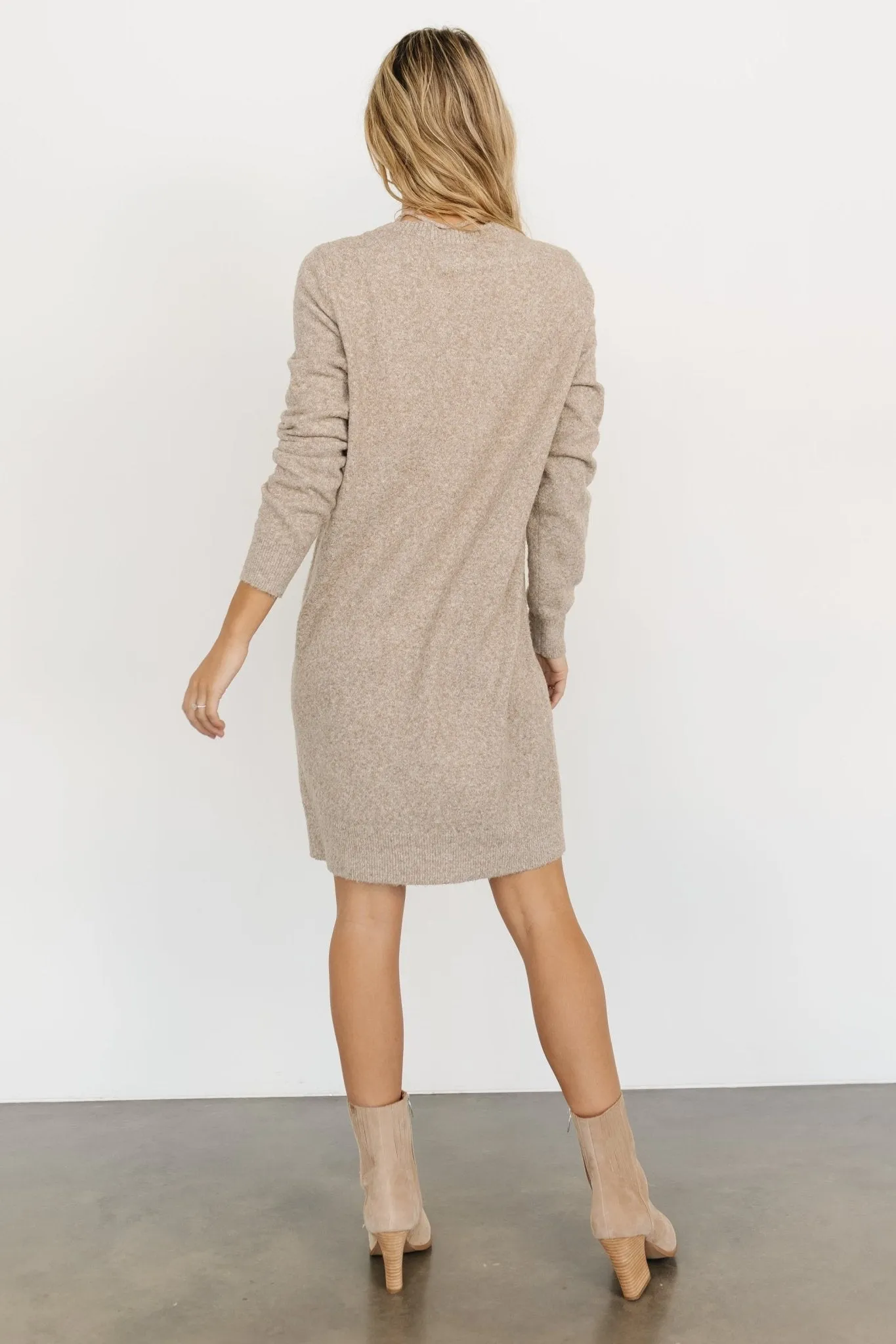 Miller Sweater Dress | Heather Taupe