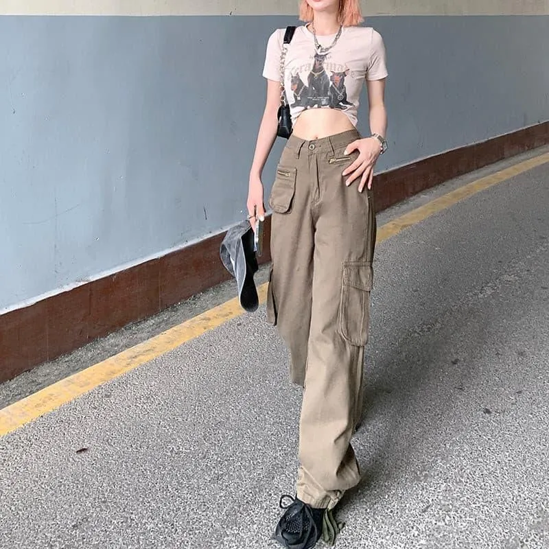 Multi Pocket Retro Cargo Pants