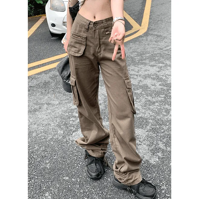 Multi Pocket Retro Cargo Pants