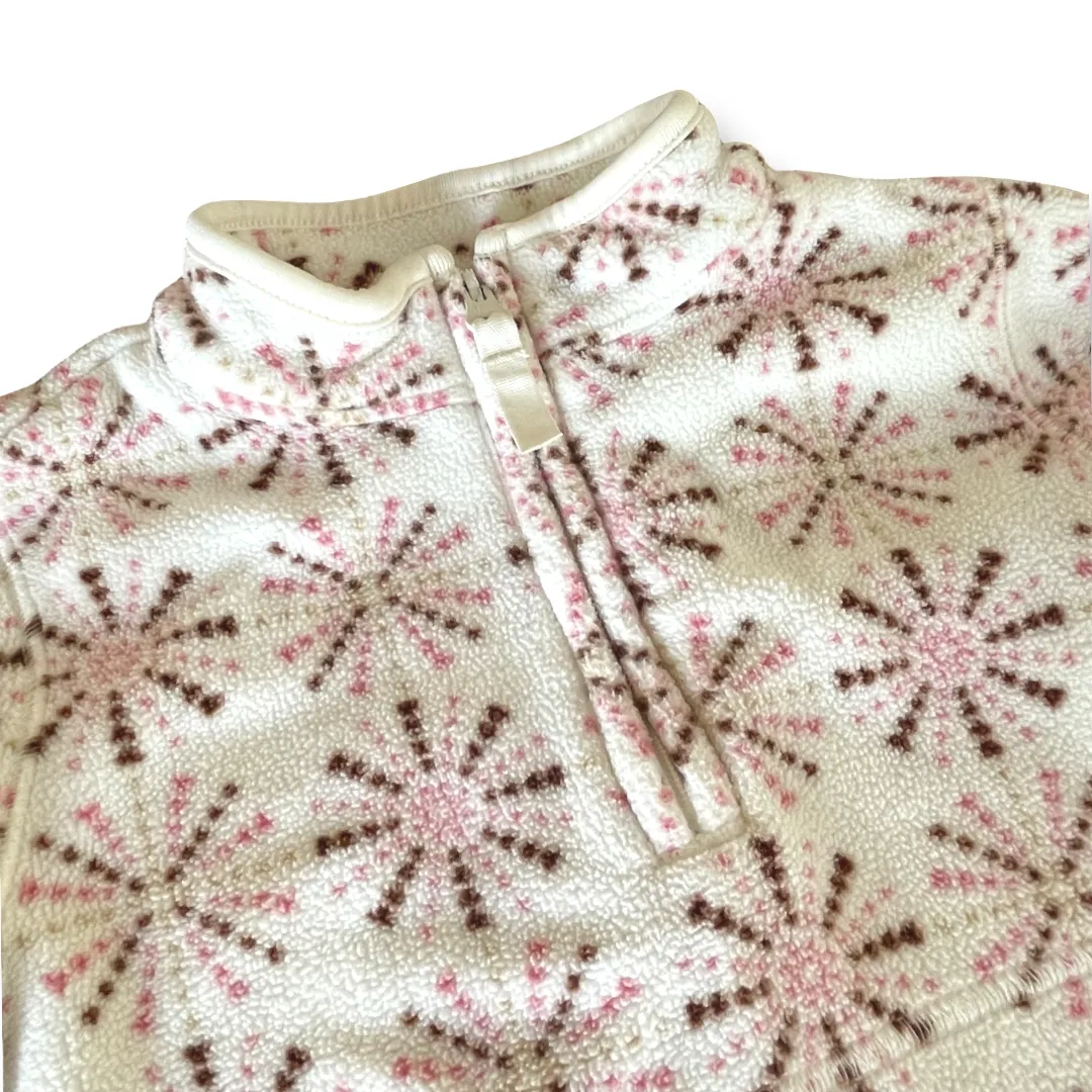 Old Navy Snowflake Pattern 1/4 Zip Fleece - 2T