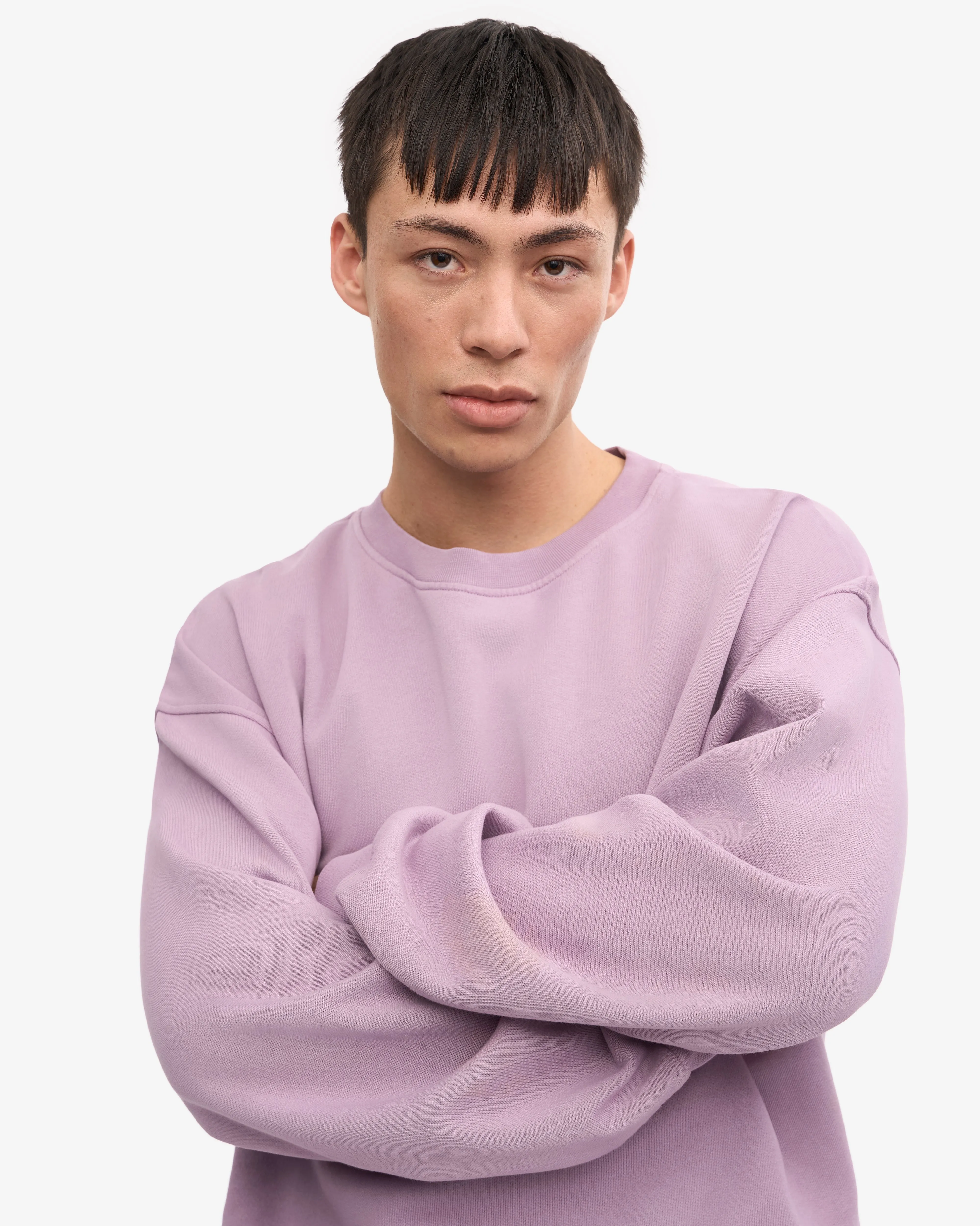 Organic Oversized Crew - Pearly Purple