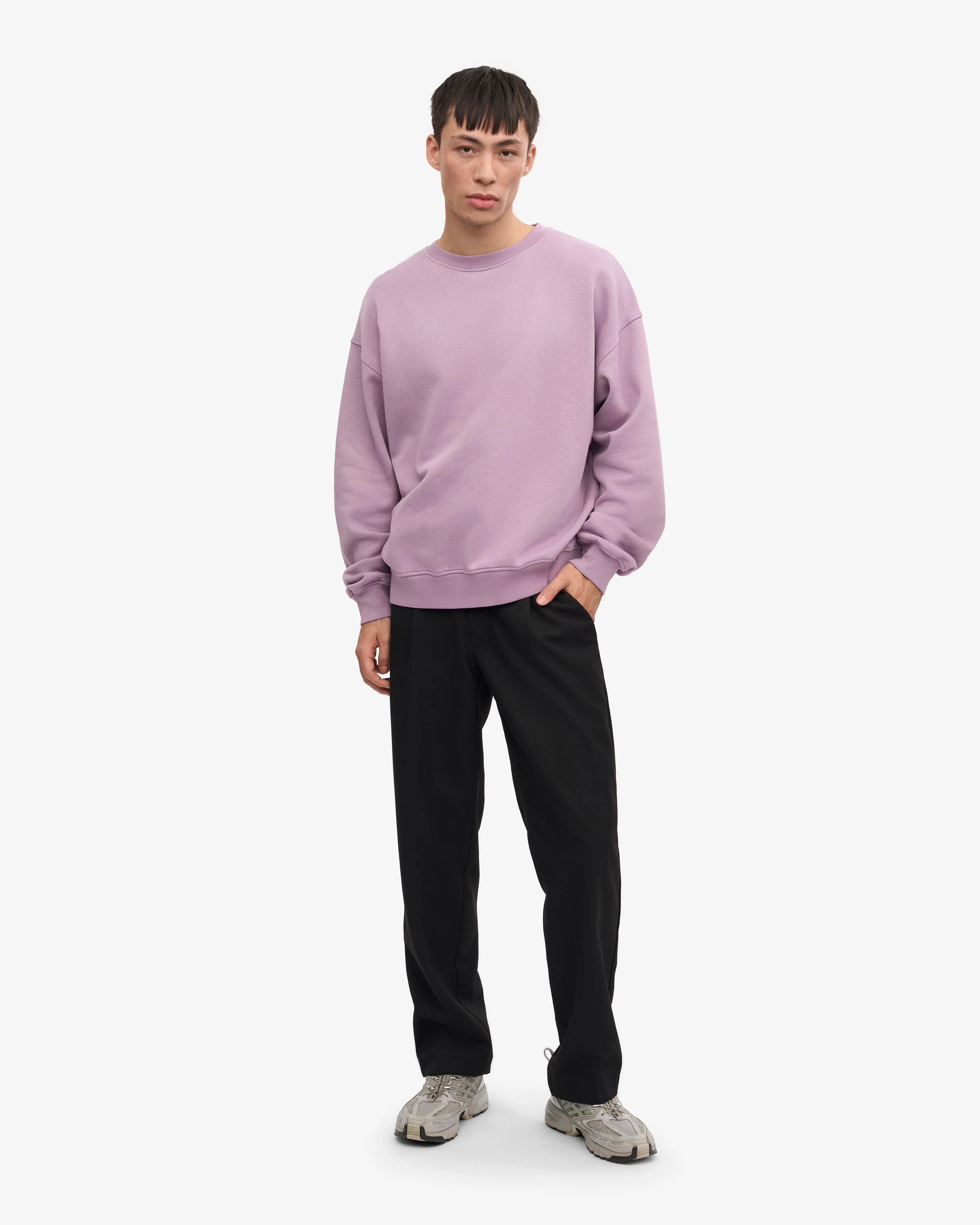 Organic Oversized Crew - Pearly Purple