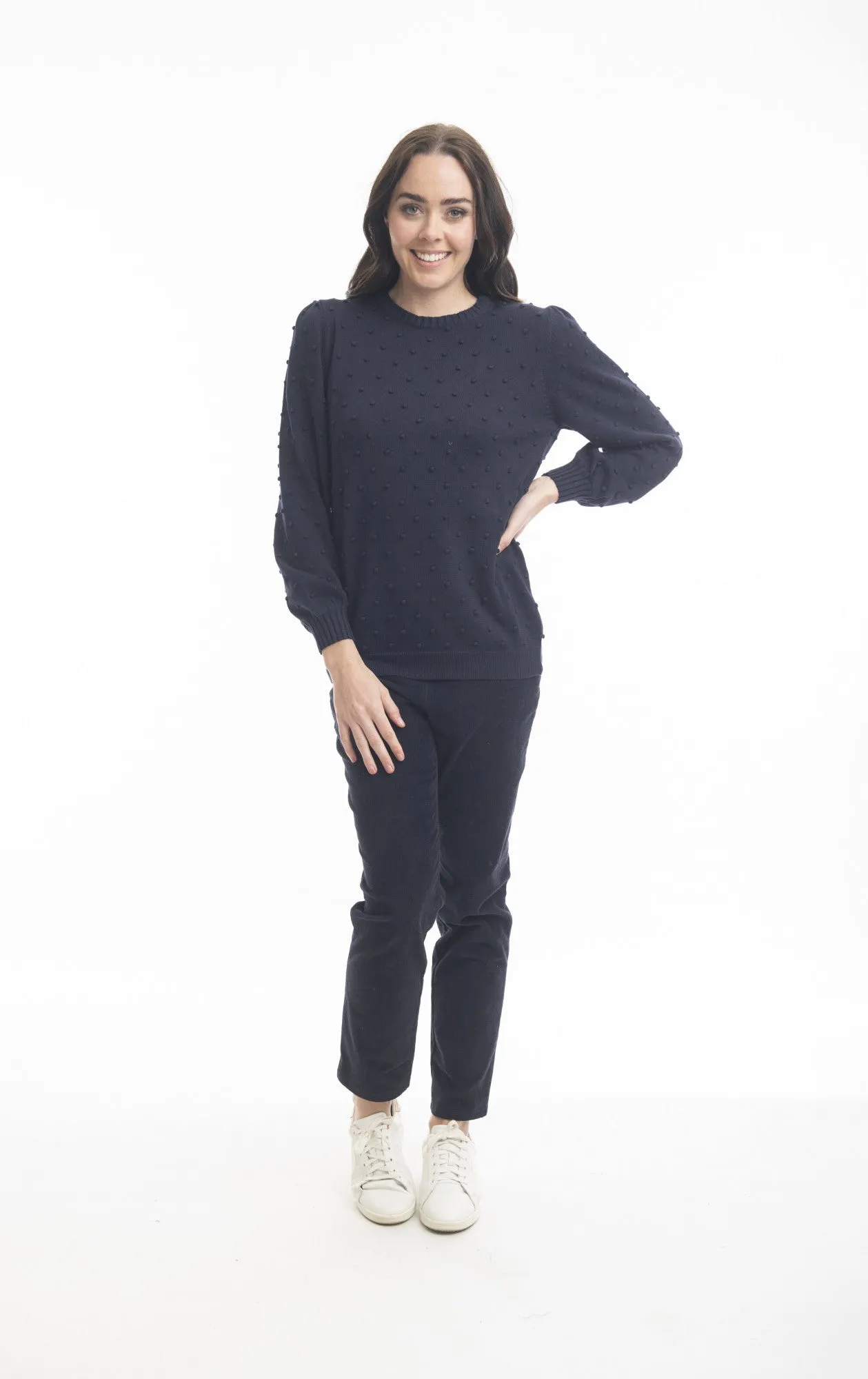 Orientique - Organic Cotton Bobble Knit Sweater