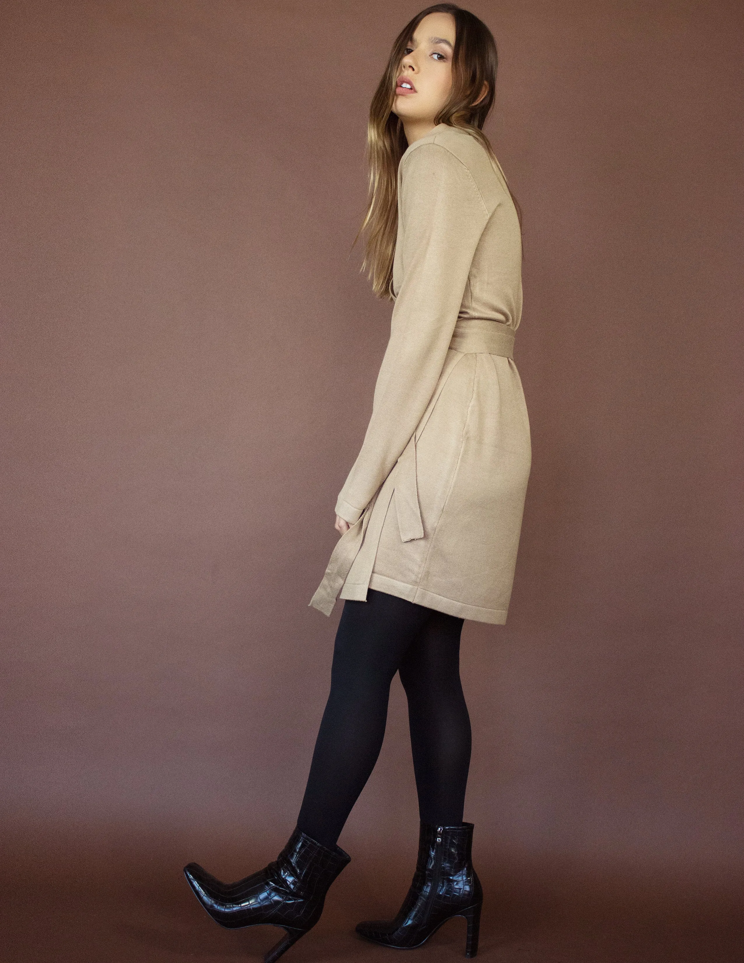 PEREGRINE DRESS- TAUPE