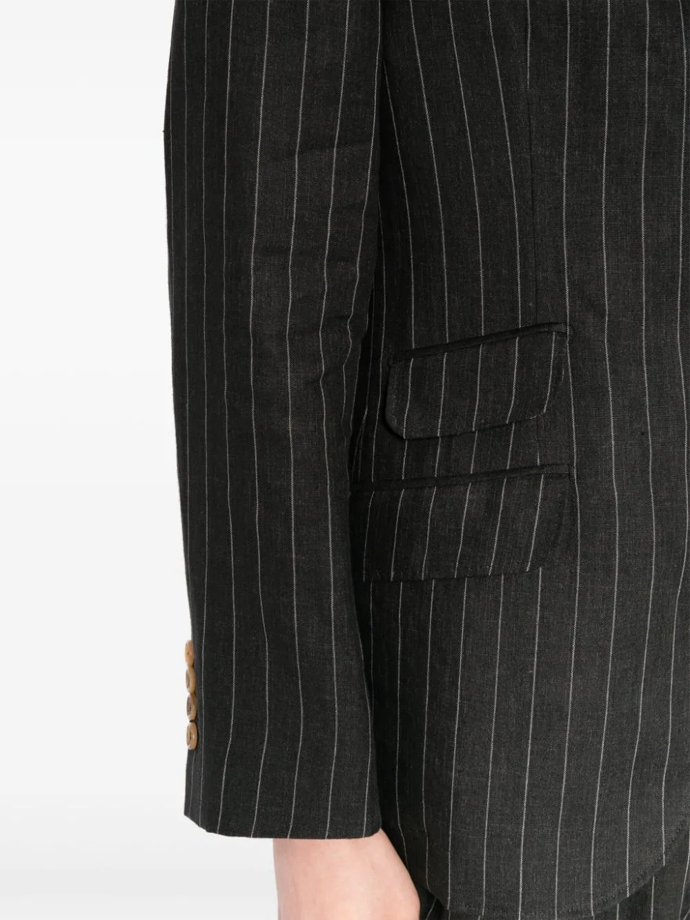 Pinstripe Virgin Wool Blazer