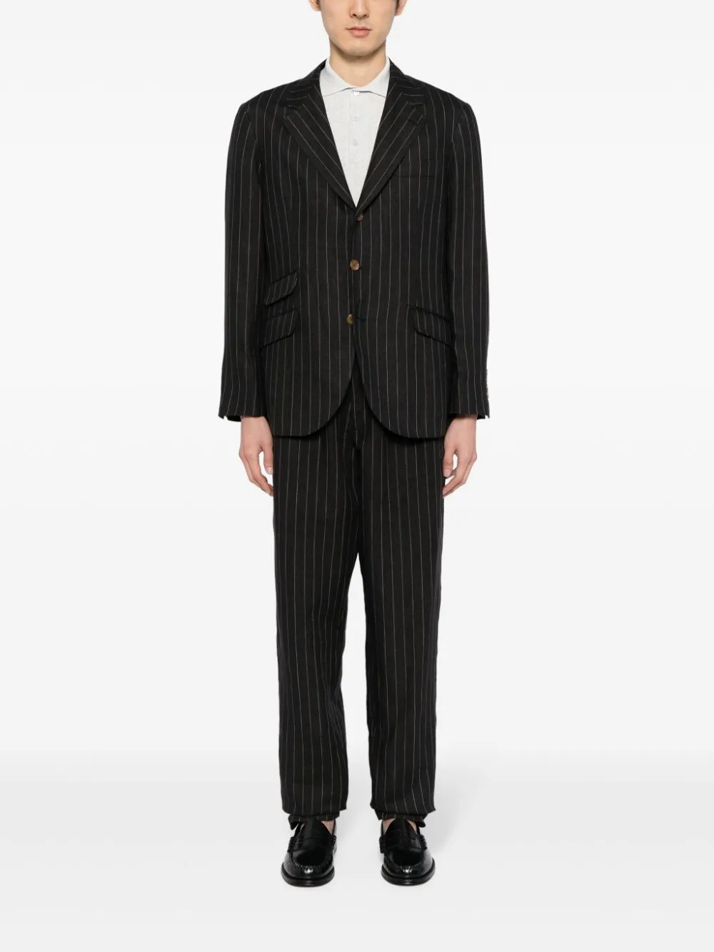 Pinstripe Virgin Wool Blazer