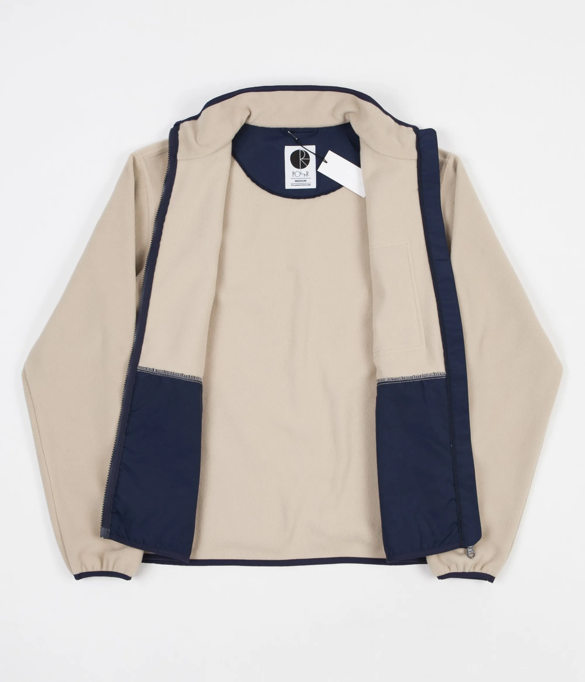 Polar Stenstrom Fleece Jacket - Sand / Navy