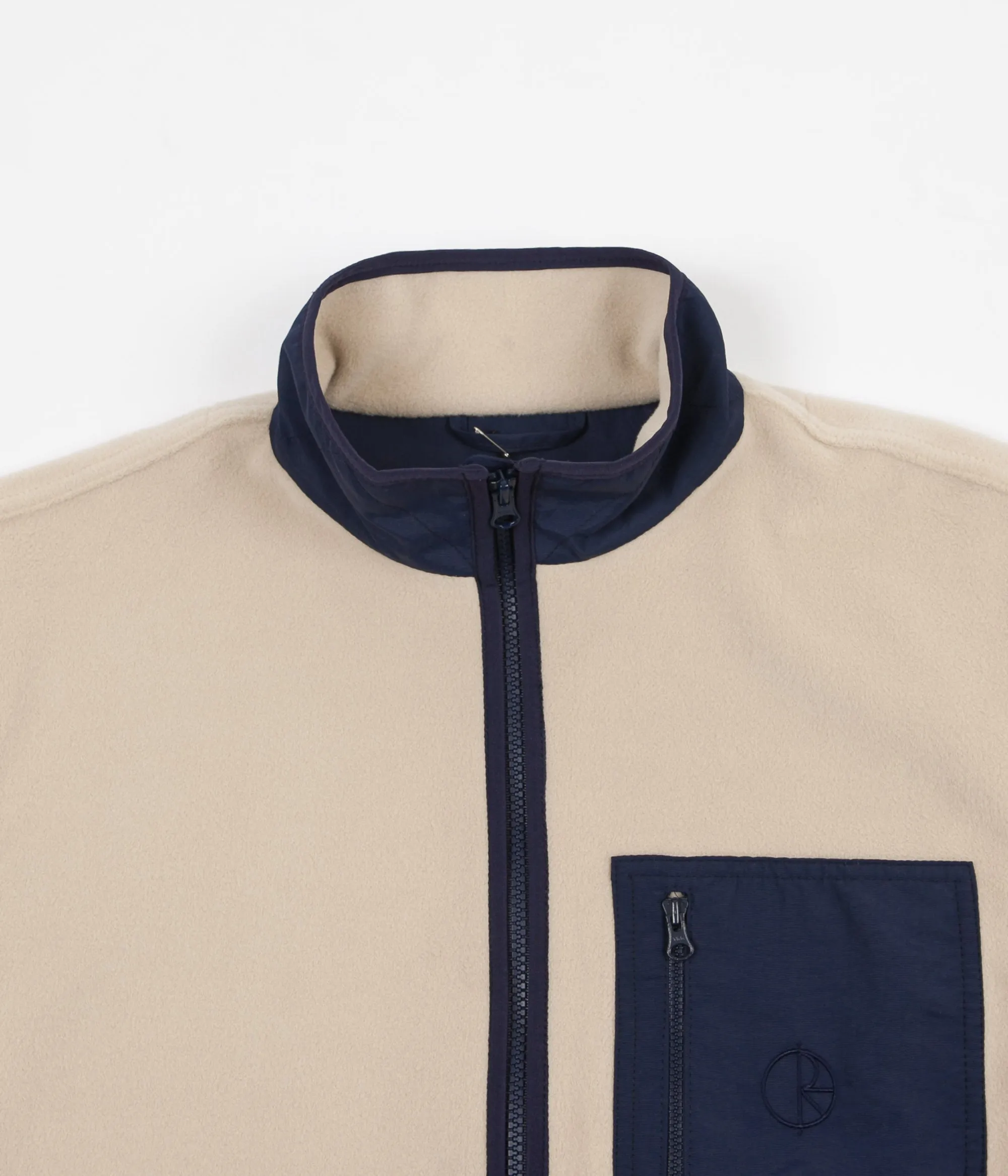 Polar Stenstrom Fleece Jacket - Sand / Navy