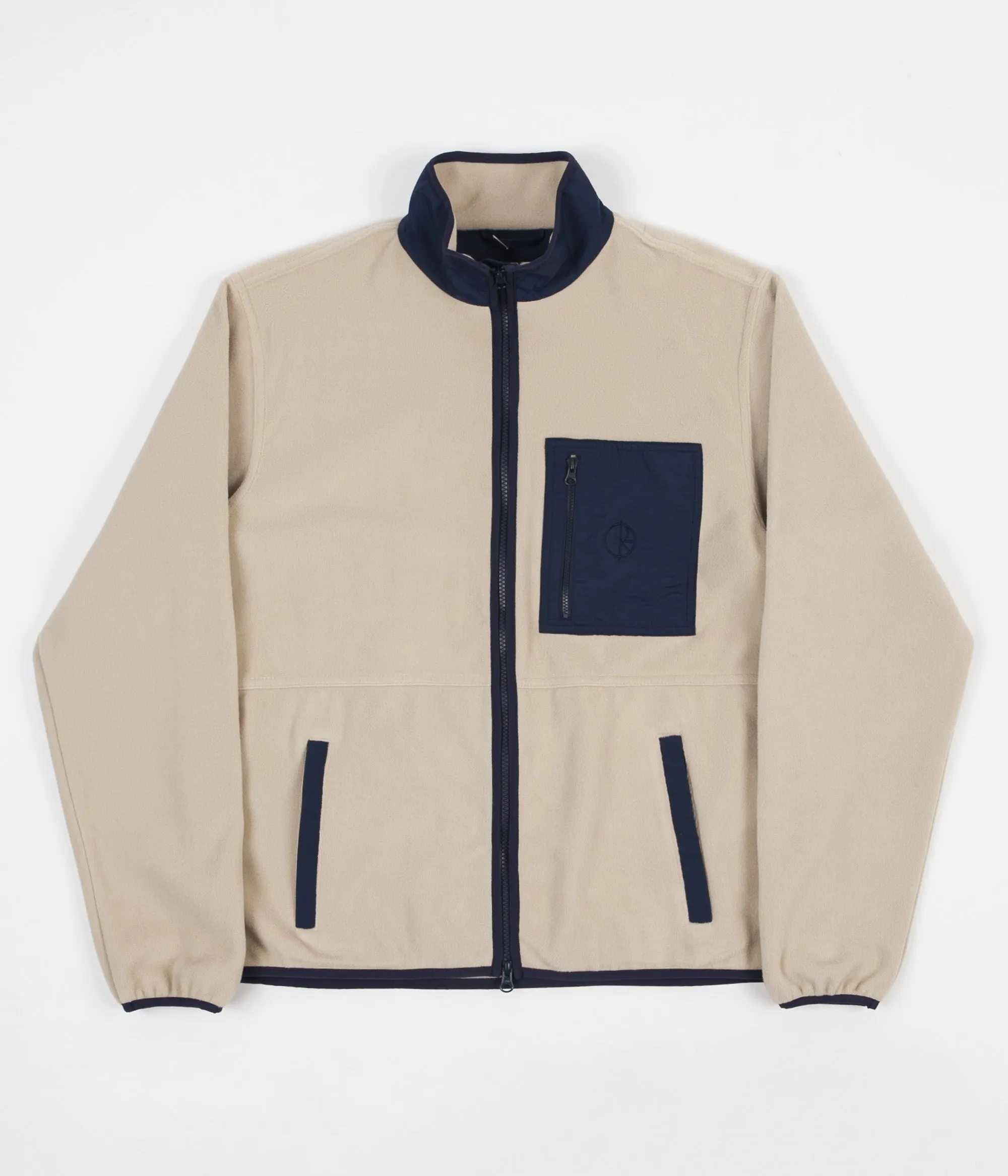 Polar Stenstrom Fleece Jacket - Sand / Navy