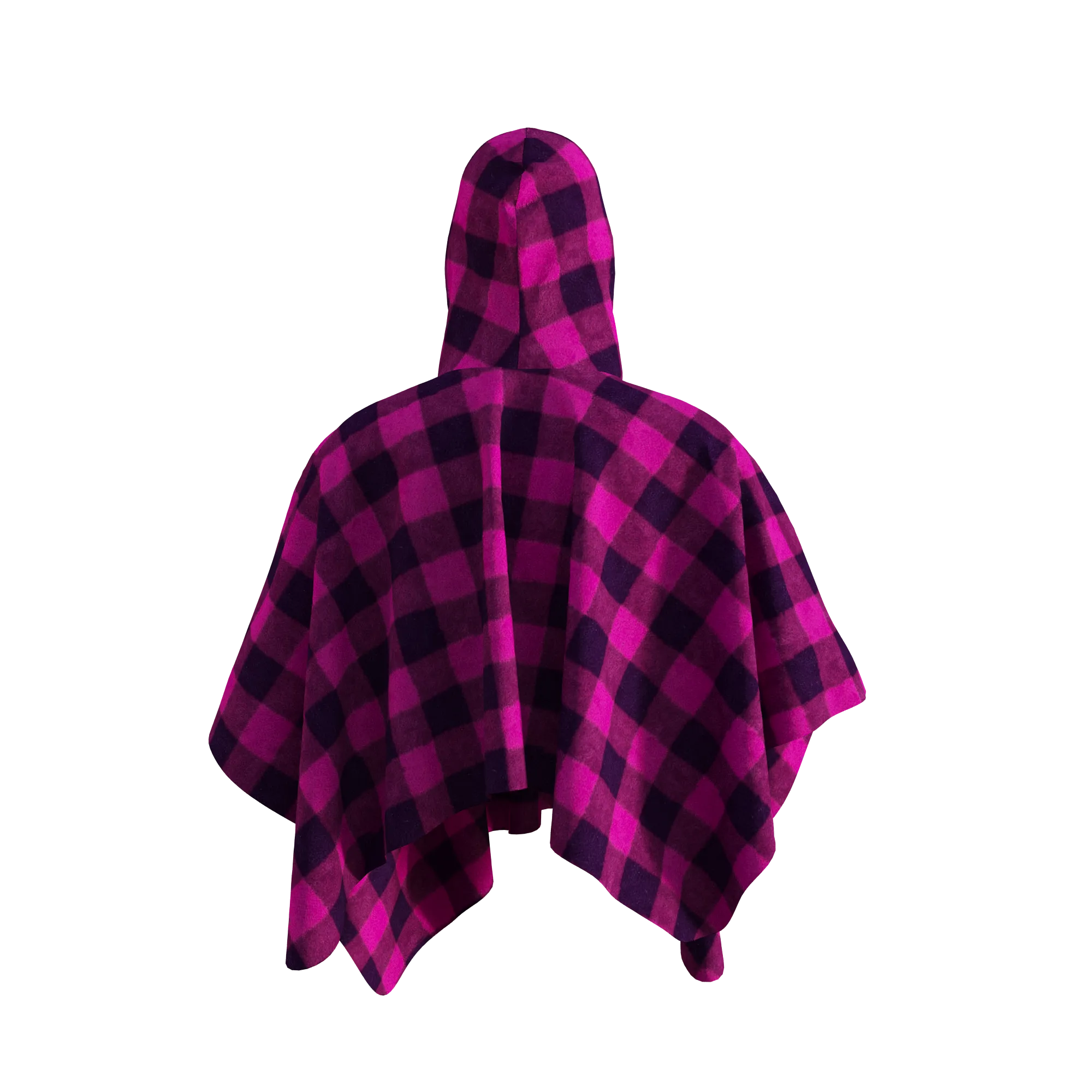 Pook Poncho - Adult Pink Polar Fleece w/ Snap Fastners