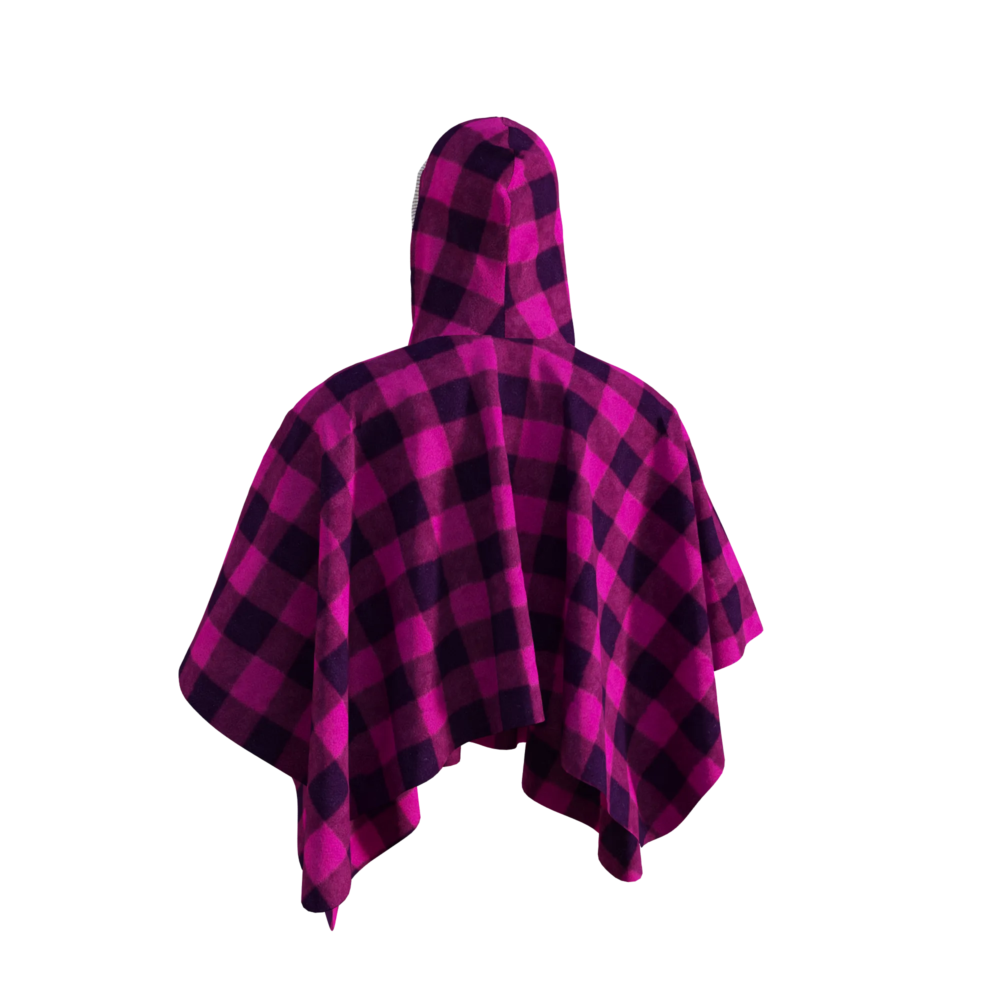 Pook Poncho - Adult Pink Polar Fleece w/ Snap Fastners