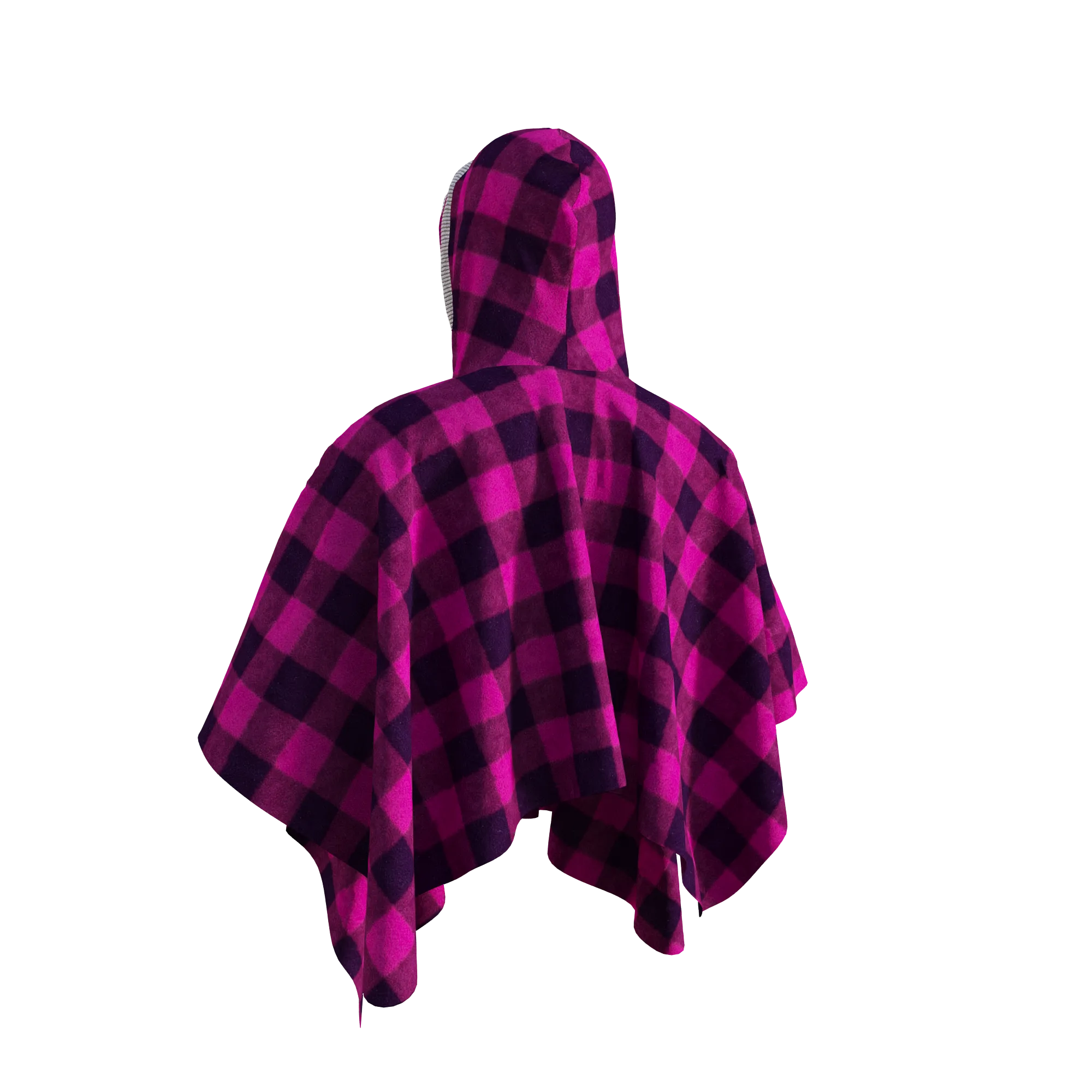 Pook Poncho - Adult Pink Polar Fleece w/ Snap Fastners