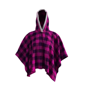 Pook Poncho - Adult Pink Polar Fleece w/ Snap Fastners