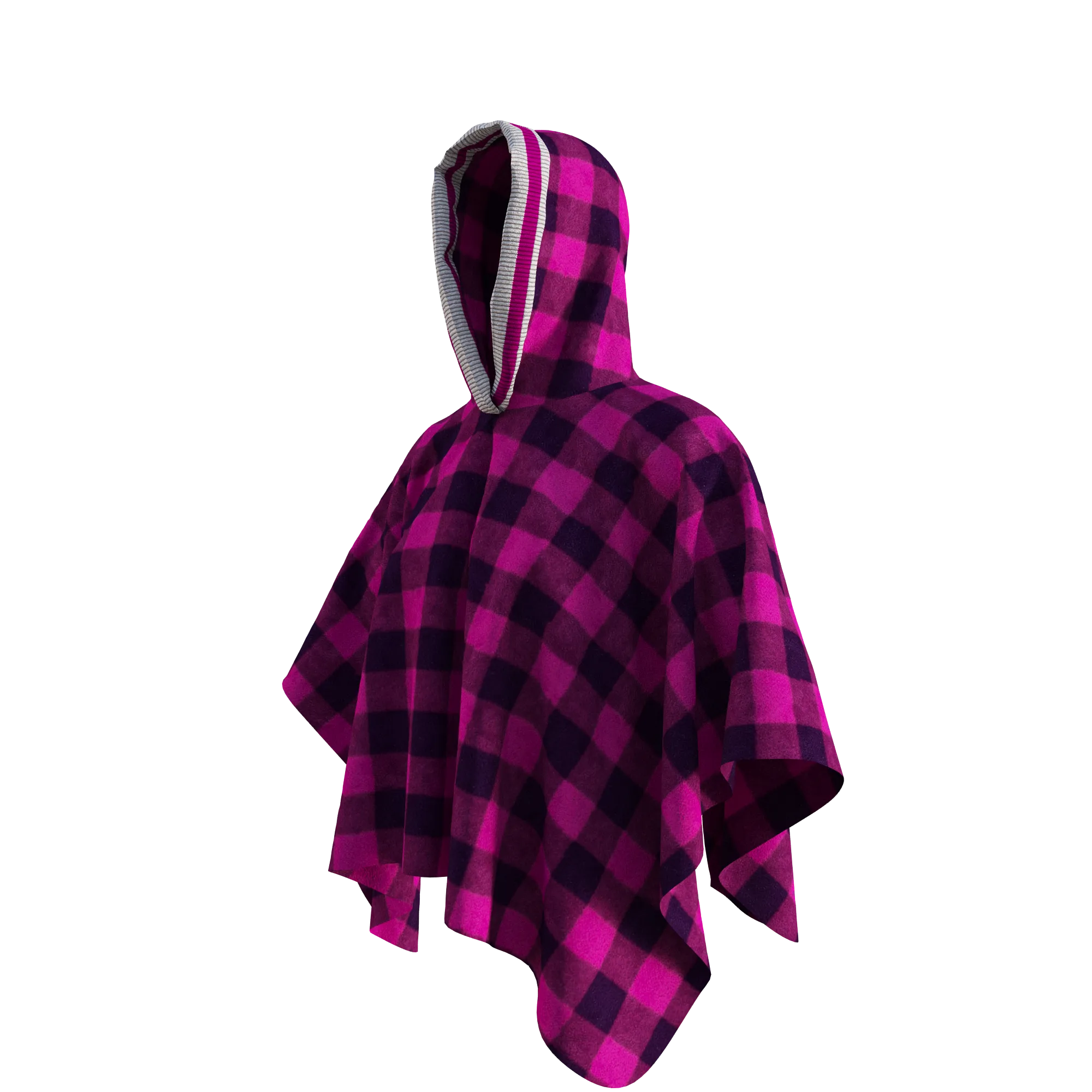 Pook Poncho - Adult Pink Polar Fleece w/ Snap Fastners