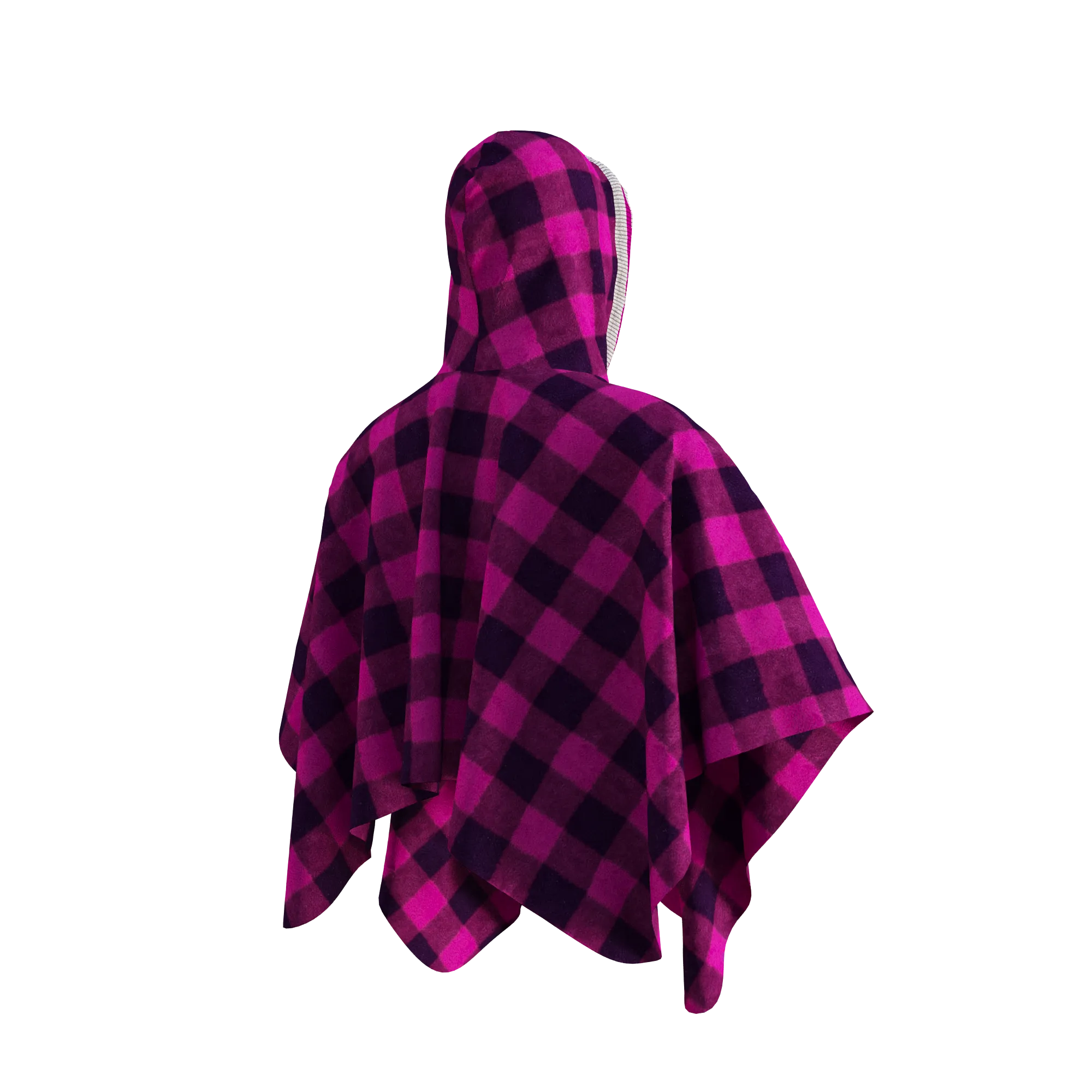 Pook Poncho - Adult Pink Polar Fleece w/ Snap Fastners