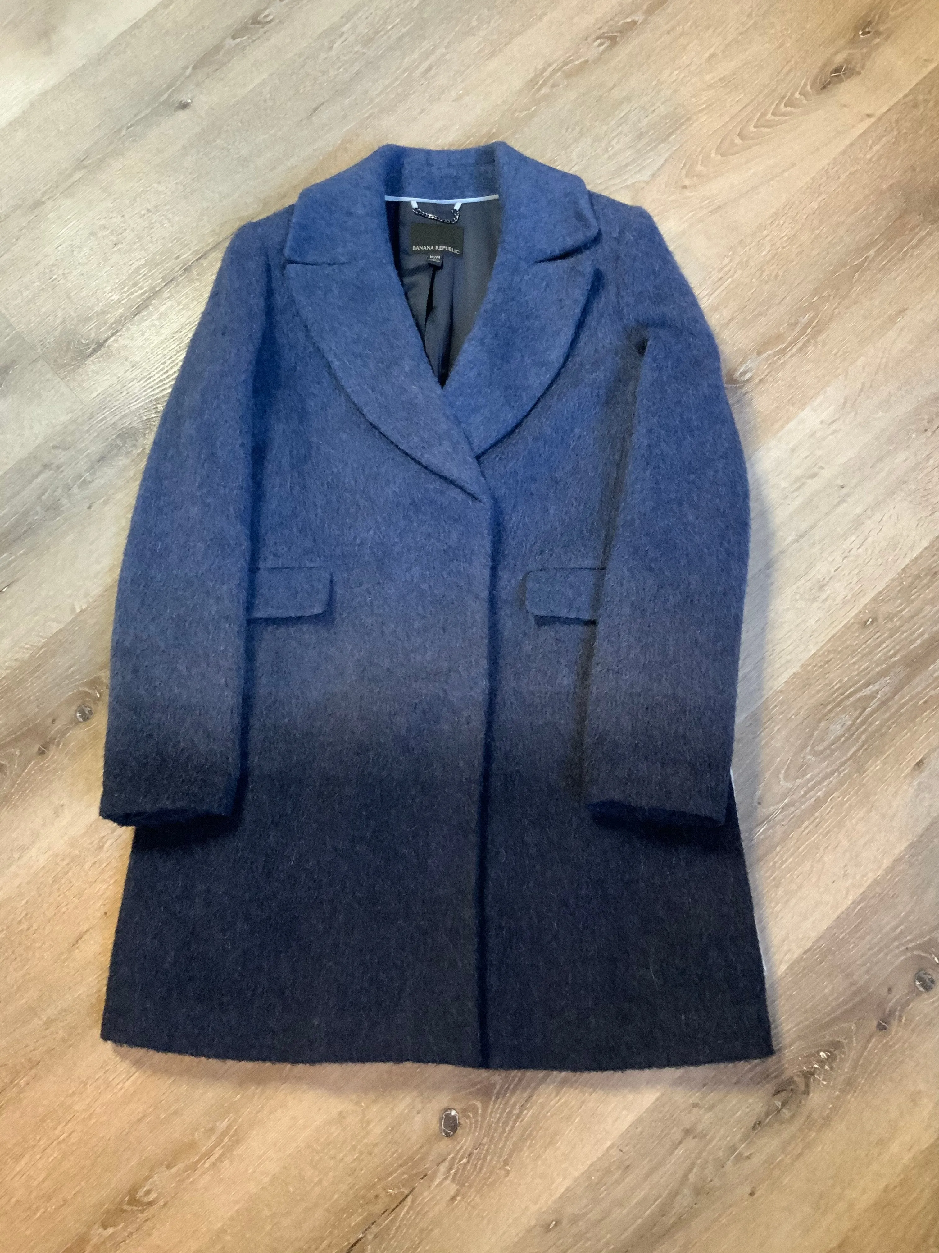 Retro Banana Republic Blue Ombre Wool Coat, SOLD