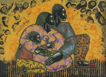 Sankofa Spirit 22x31 limited edition print - Larry Poncho Brown