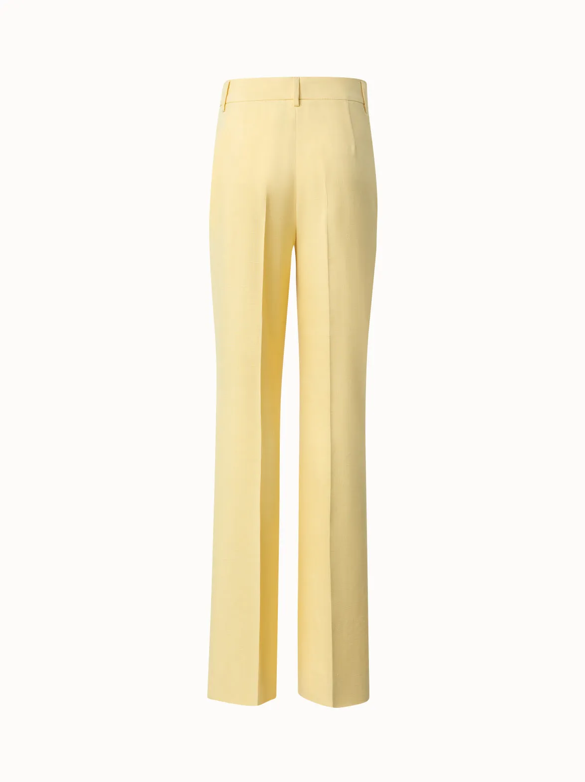 Silk Shantung Wide Leg Pants