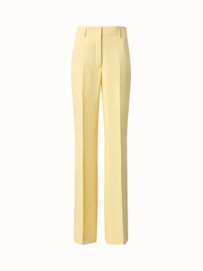 Silk Shantung Wide Leg Pants