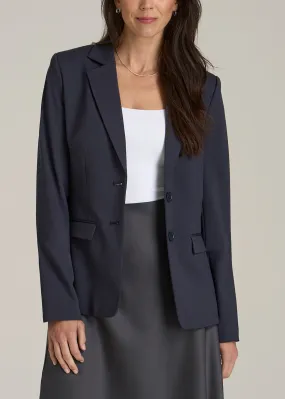 SLIM-FIT Two Button Blazer for Tall Women in Navy