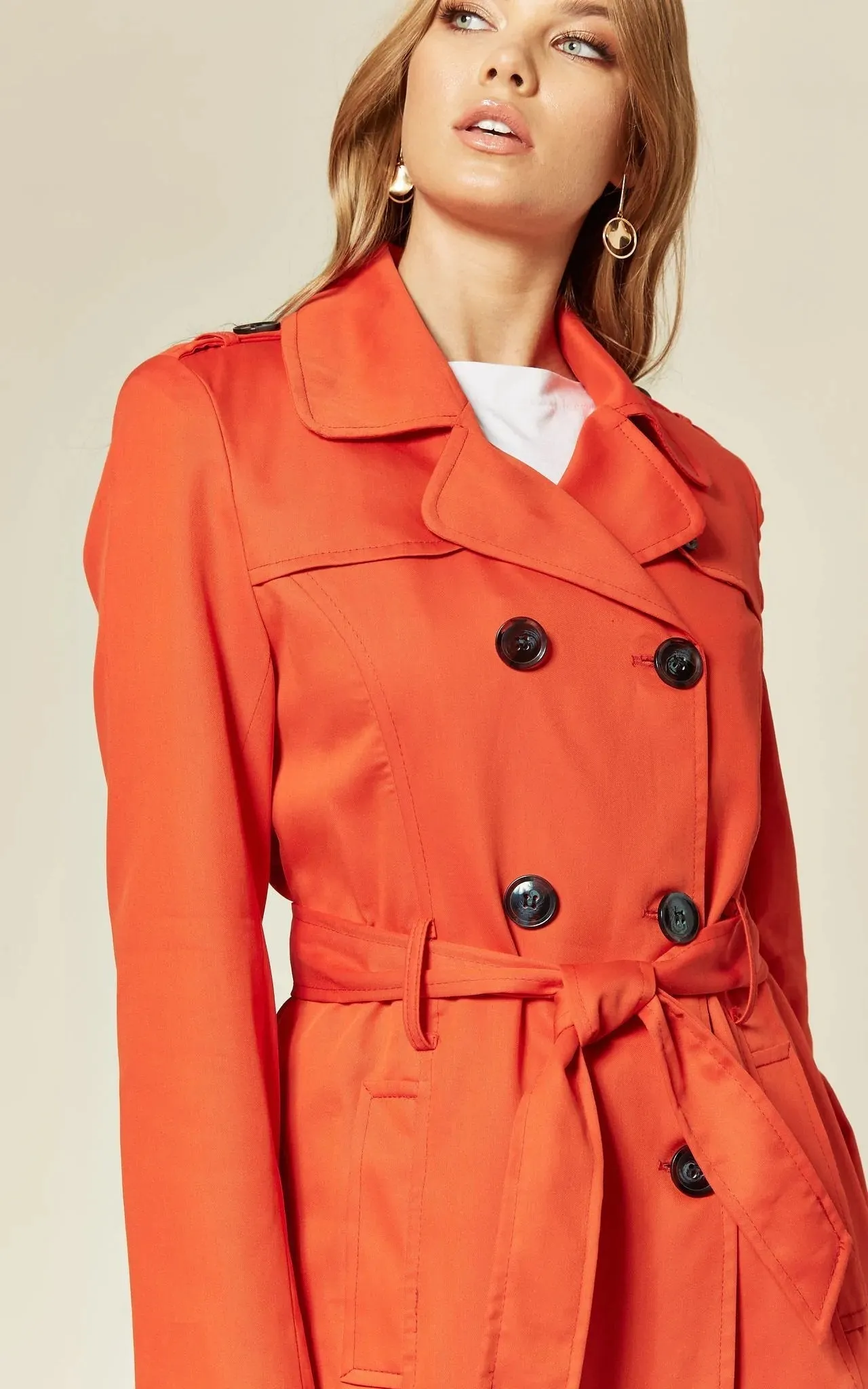 Spring/Summer Military Double Breasted Trench Coat (9049-SP)