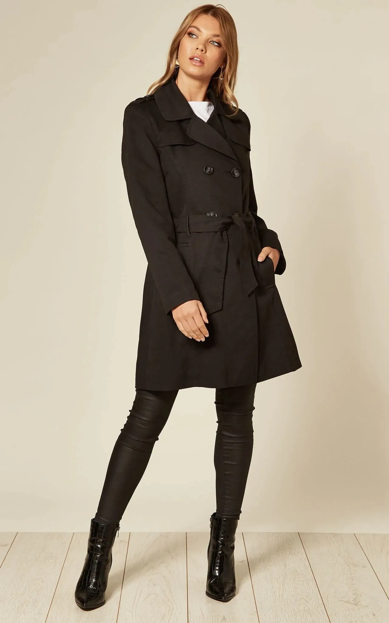 Spring/Summer Military Double Breasted Trench Coat (9049-SP)