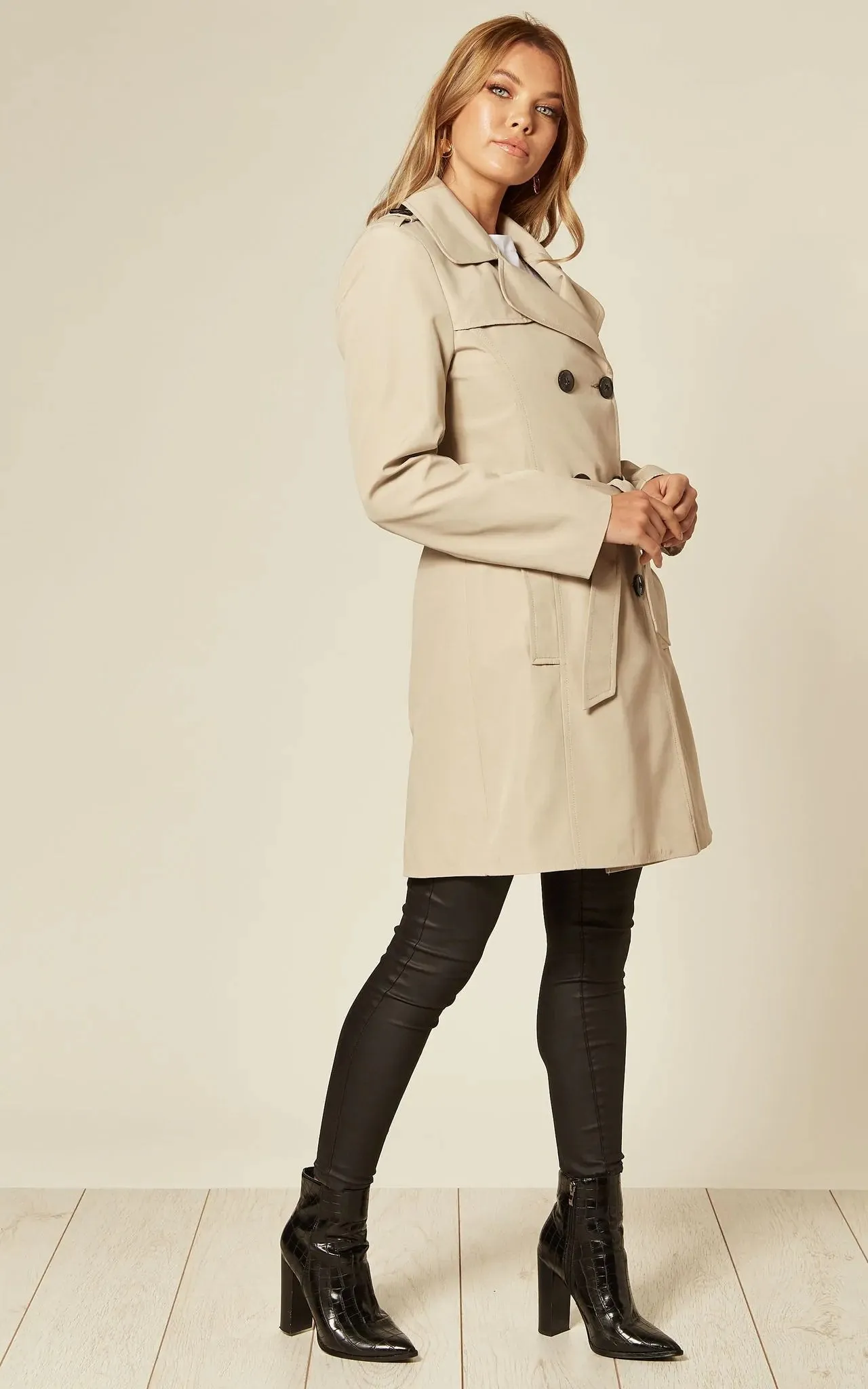 Spring/Summer Military Double Breasted Trench Coat (9049-SP)