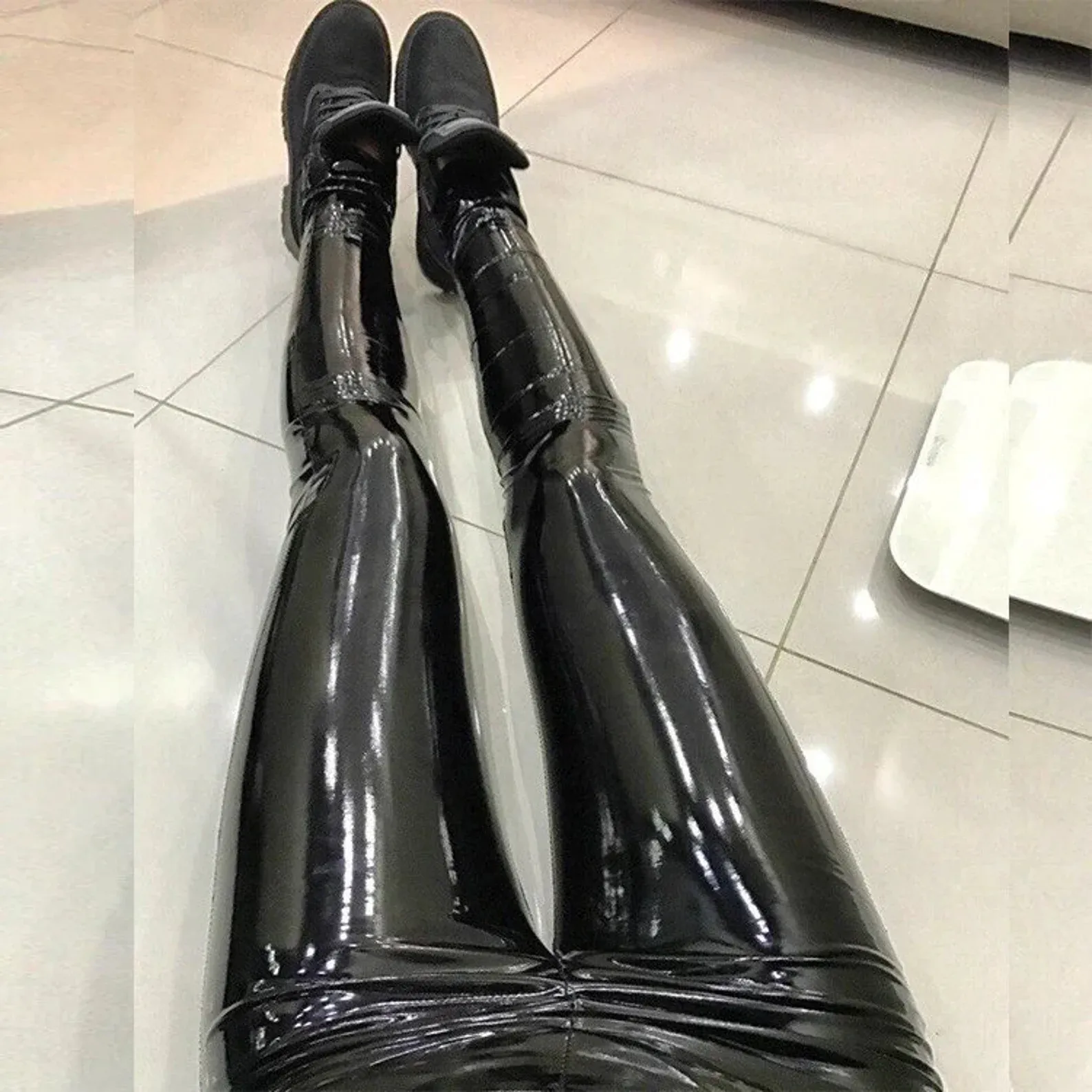 Stretchy Leather Pants