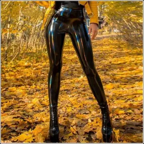 Stretchy Leather Pants