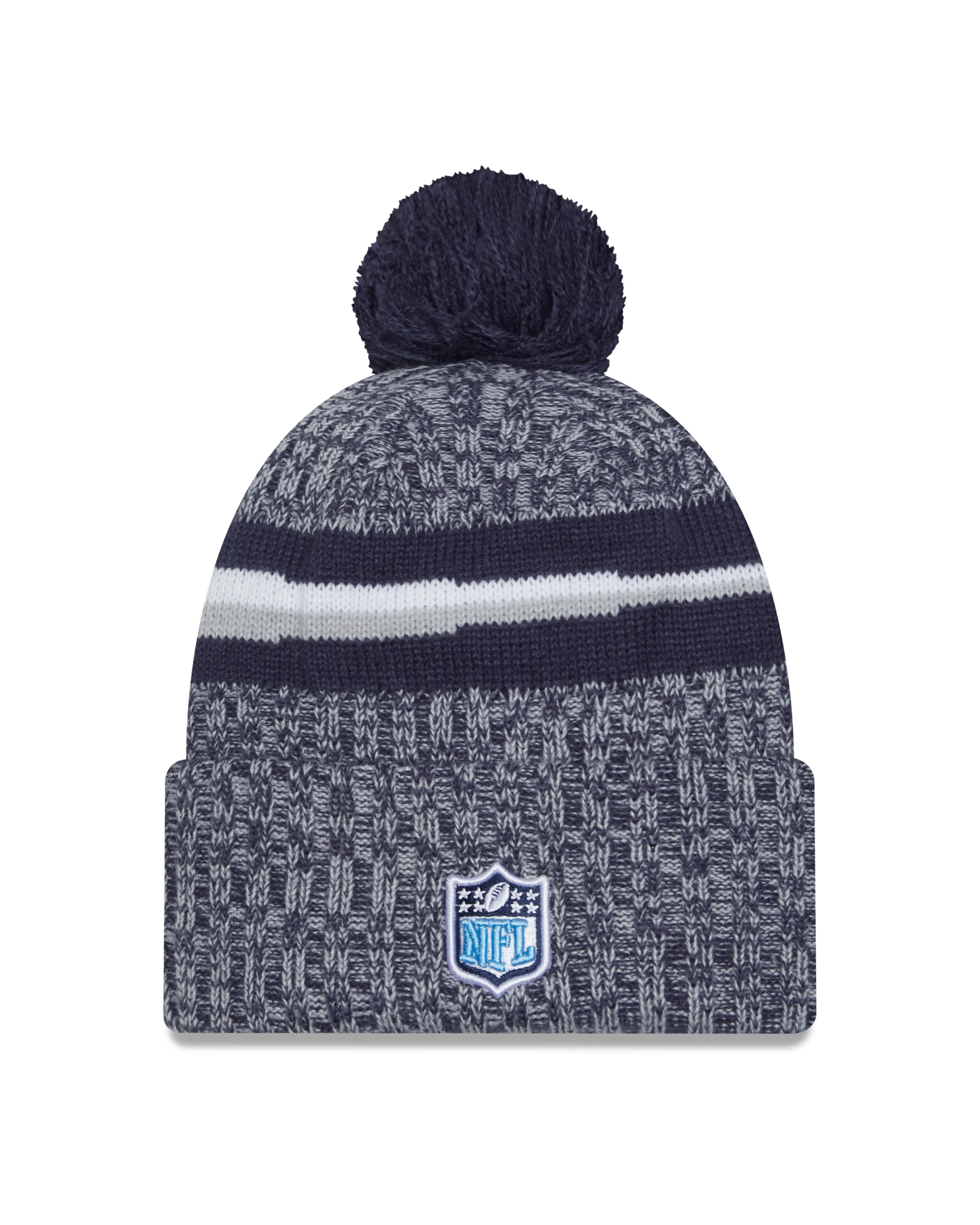 Tennessee Titans New Era 2023 Sideline - Sport Cuffed Pom Knit Hat - Navy