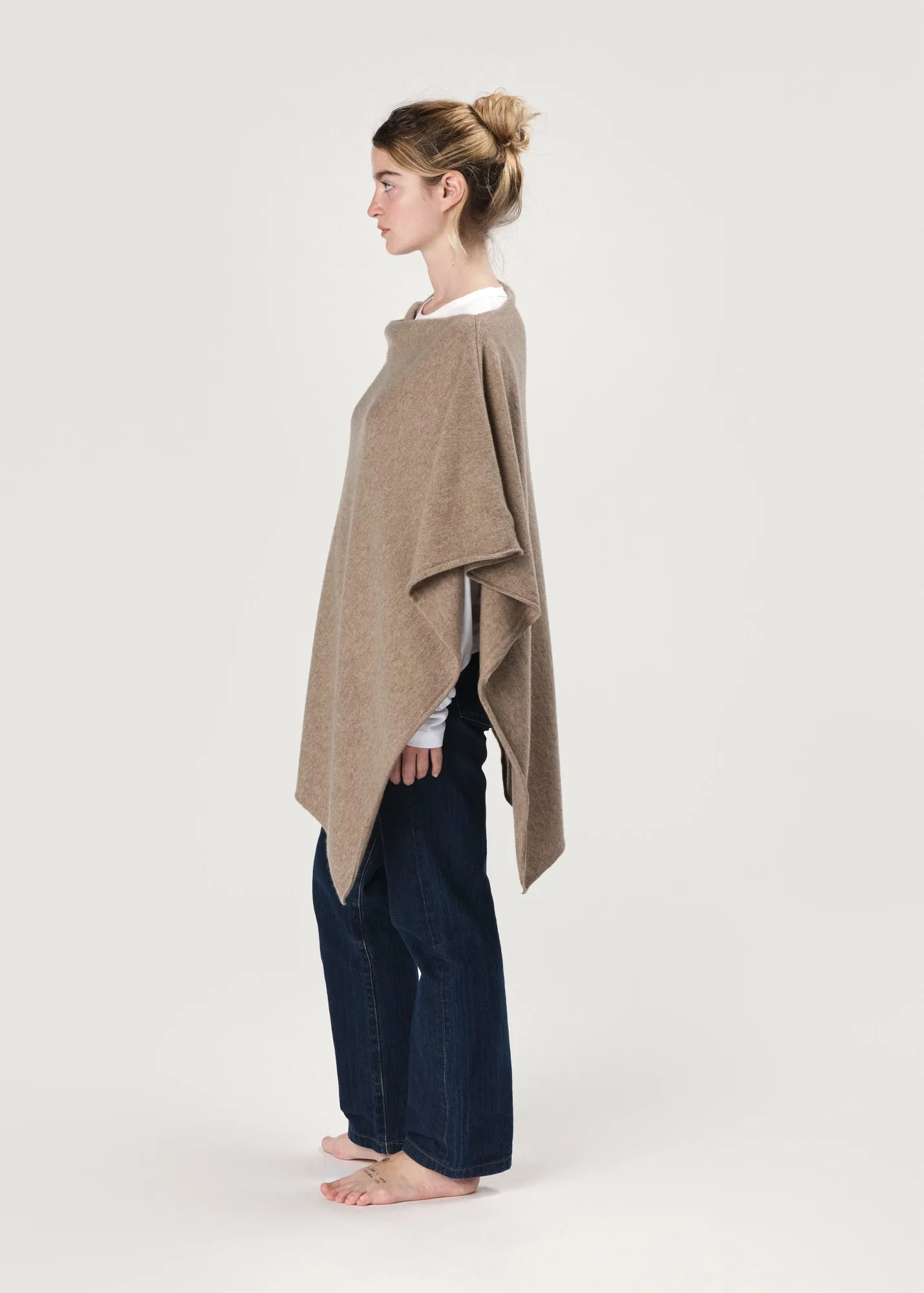 THE CLASSIC PONCHO | Dark Natural