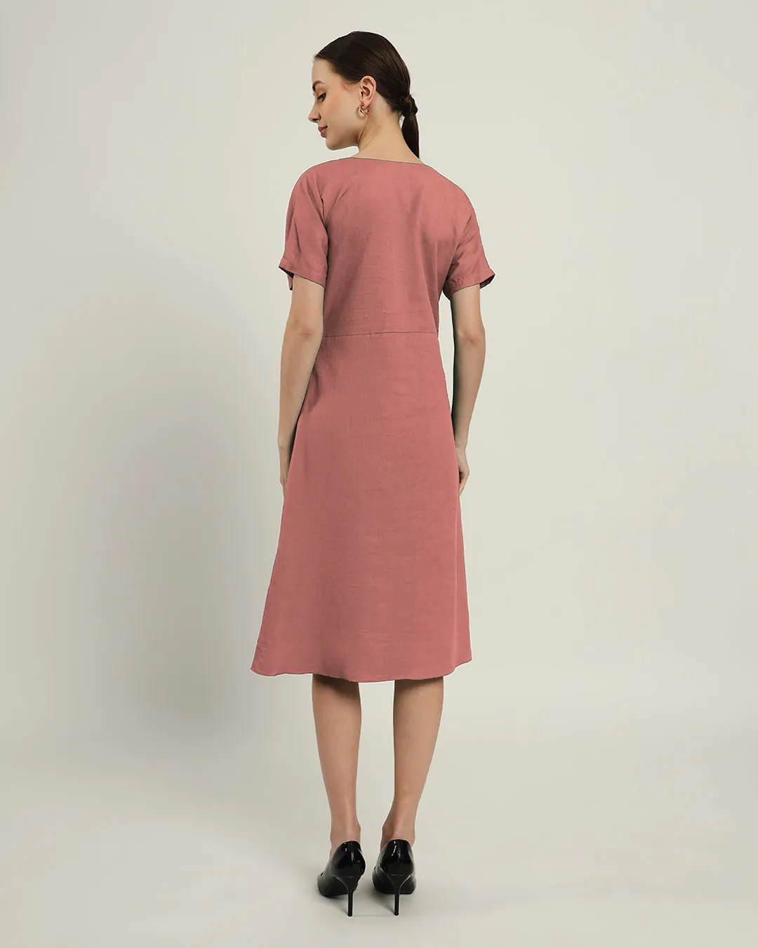 The Memphis Ivory Pink Cotton Dress