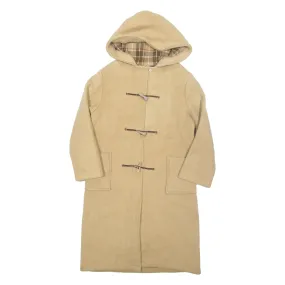 Womens Duffle Coat Beige Wool Hooded S