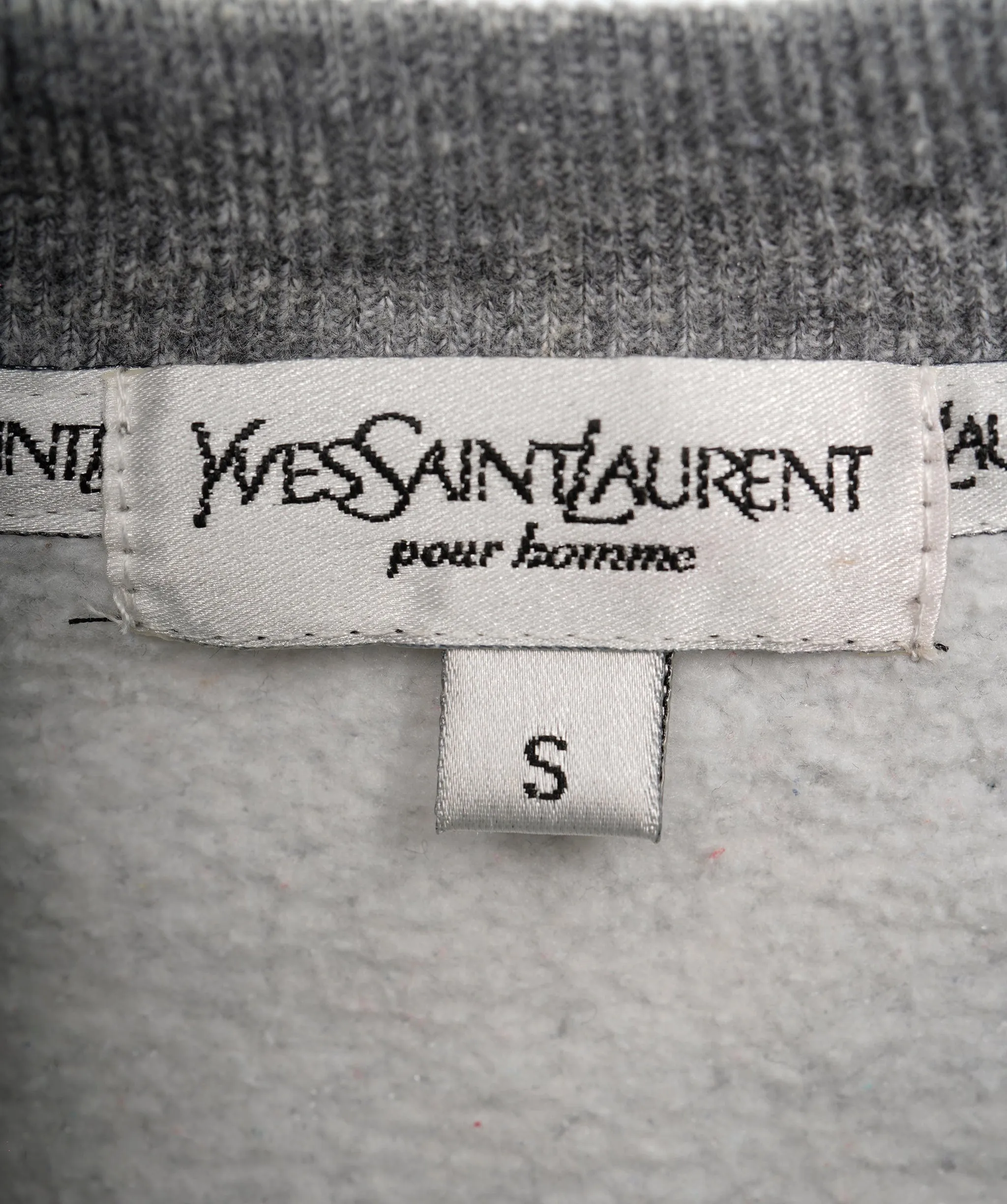 YSL Grey Multi Coloured Crewneck Jumper  ALL0564