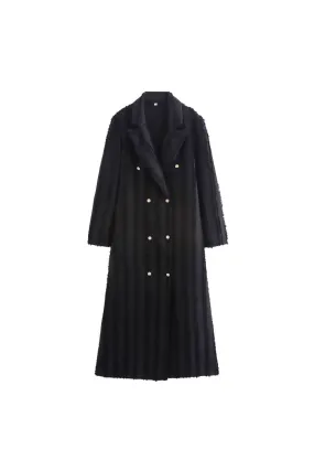 'Zoë' Oversized Double-Breasted Trench Coat